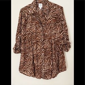Core Life animal print blouse